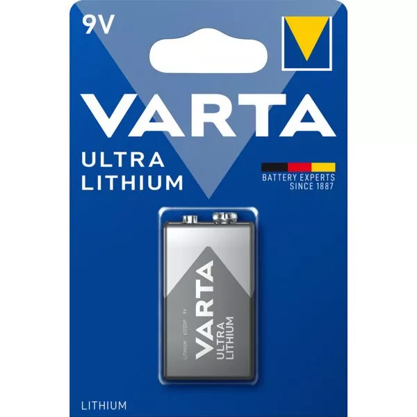 Batterie Ultra Lithium 9V 1er Varta im Blister