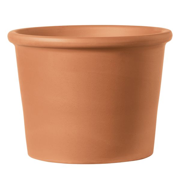 Pflanztopf Cil.Bordato cotto 38cm rote Terrakotta
