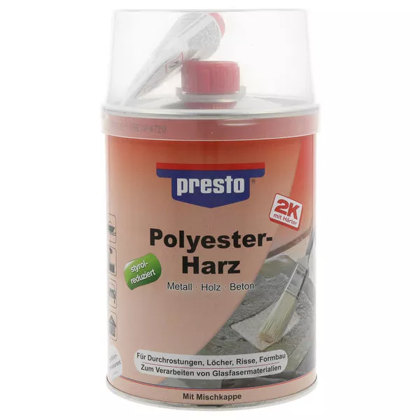 Polyesterharz + Härter presto 1kg