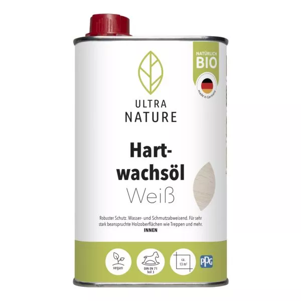 Ultra Nature Hartwachsöl weiß 0,5L