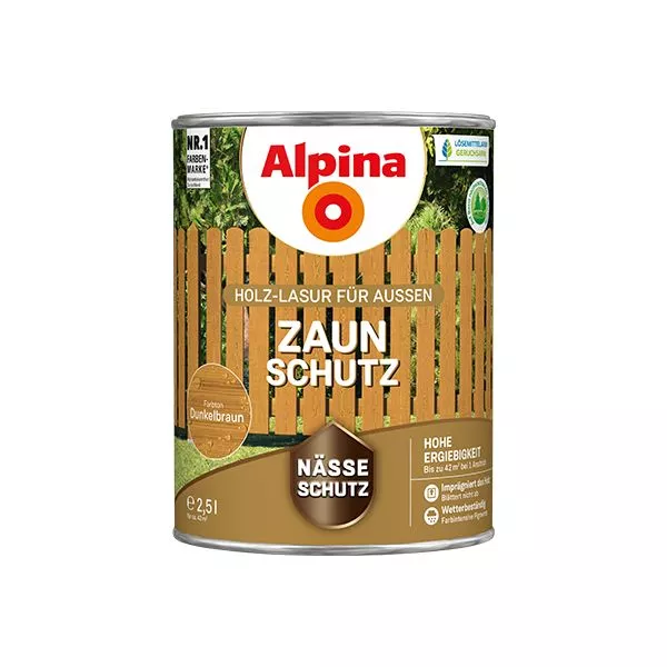 Zaun-Schutz dunkelbraun 2,5L