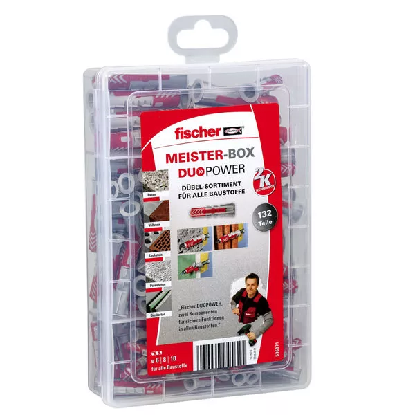 Universaldübel DuoPower sort. (132Stück) Meister-Box
