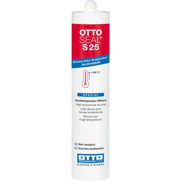 OTTOSEAL S 25 C65 rotbraun 310ml Hochtemperatur-Silikon