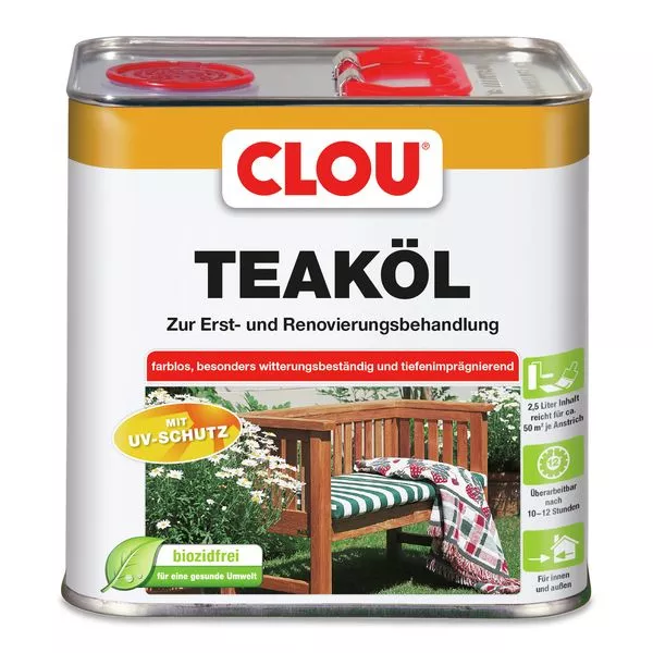 Teak-Öl 2,5L Clou