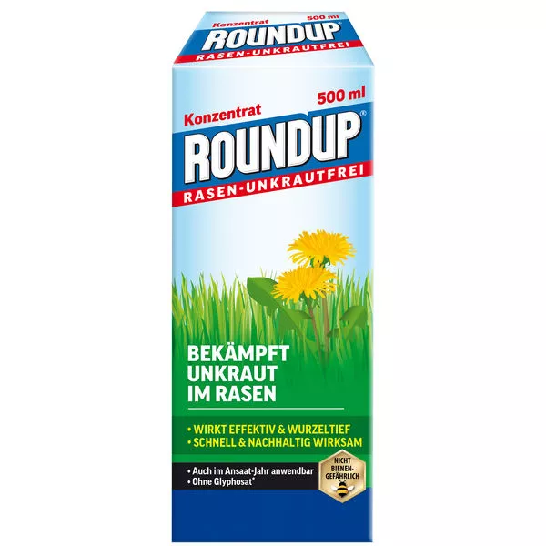 Roundup Rasen Unkrautfr. Konzentr. 500ml Celaflor MCPA+Clopyralid+Fluroxypyr