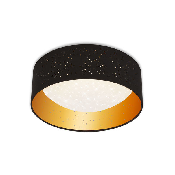 Deckenleuchte LED schwarz-gold 12W
