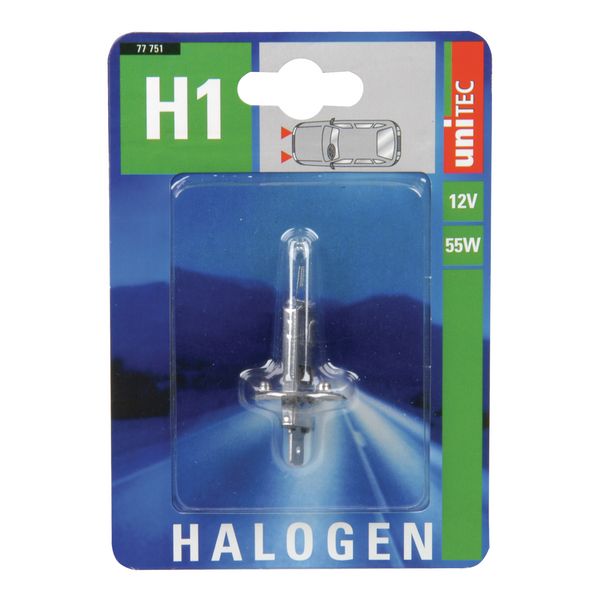 H1 Halogen Unitec 12V 55W P14,5s