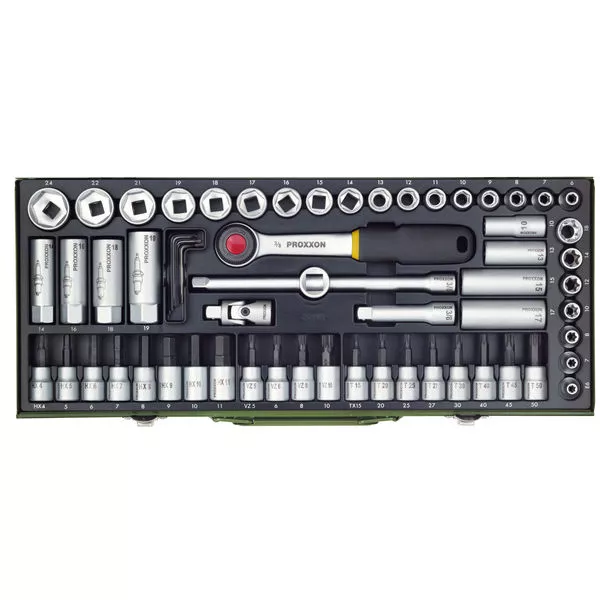 Super-Kompaktsatz 3/8" 65-tlg. Steckschlüssel