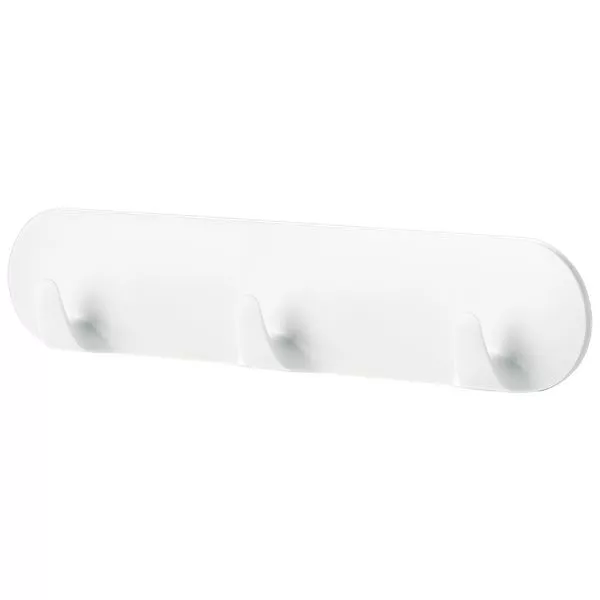 Powerstrips Hakenleiste weiß 1 St. 1 Leiste mit 3 Haken