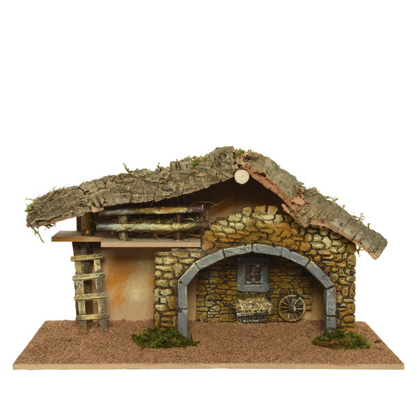 Krippe natürlich natural L52-W24-H28cm