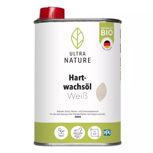Ultra Nature Hartwachsöl weiß 0,25L