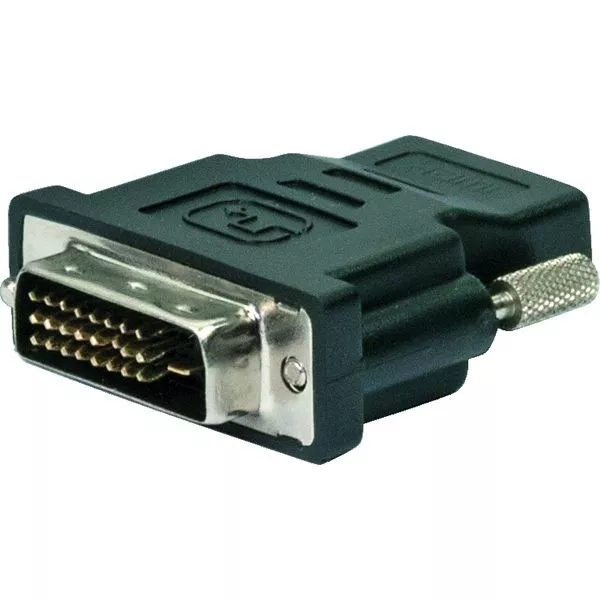 HDMI/DVI Kompaktadapter HDMI-Buchse / DVI-D-Stecker FULLHD
