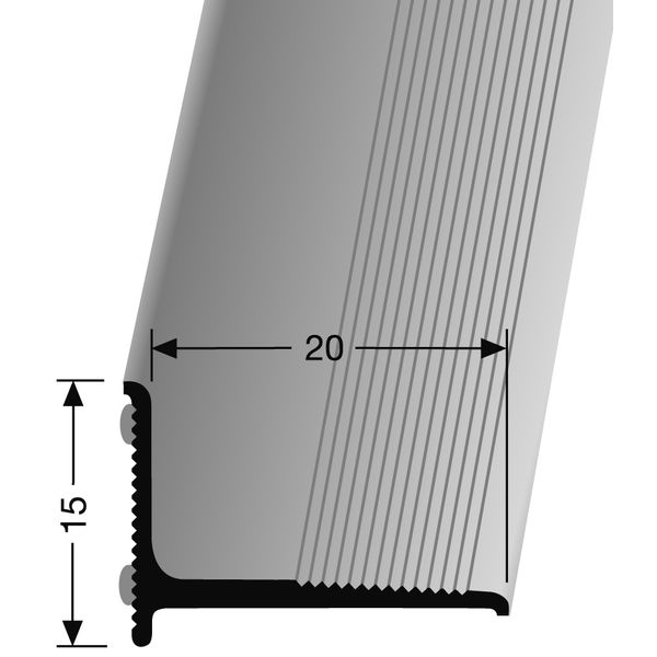 Wandanschlussprofil PF 369SK weiß 270 Universal selbstklebend pulver beschich-