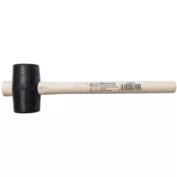 Gummihammer mit Holzstiel 54 mm