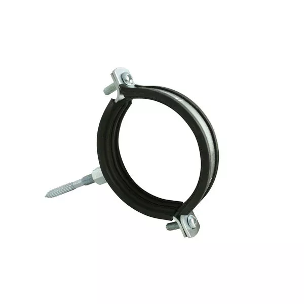 HT Schelle DN 75 schallgedämmt/Gewinde