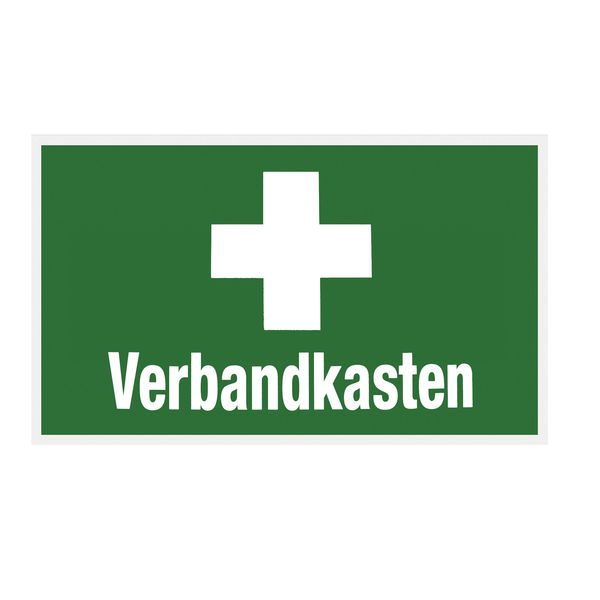 Hinweisschild "Verbandkasten"