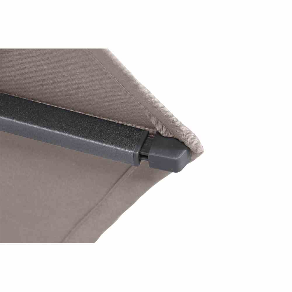 Siena Garden Mittelstockschirm Avio Ø 3,5 m, Anthrazit/Taupe Siena Garden Mittelstockschirm Avio Ø 3,5 m, Anthrazit/Taupe