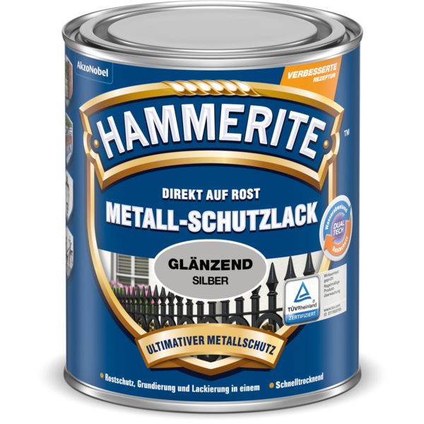 Met.Schutzlack silber glzd. 2,5L Hammerite