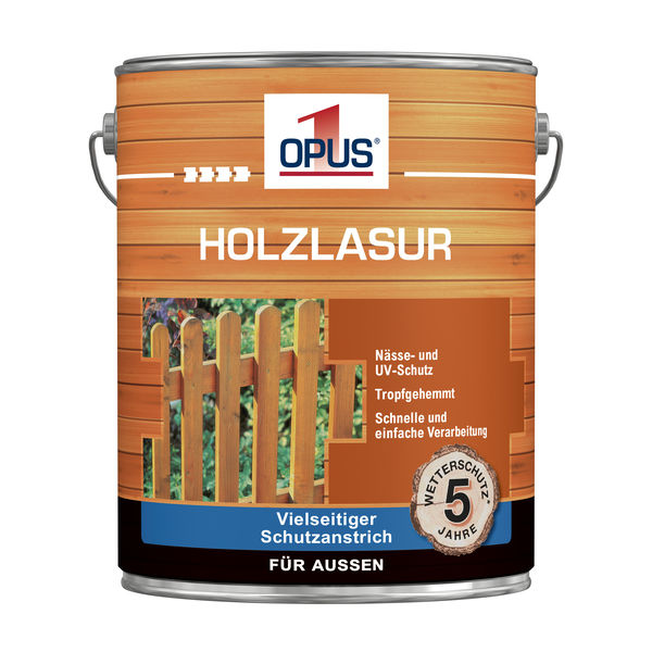 OPUS1 Holzlasur palisander 5L wasserverdünnbar, WS 5 Jahre