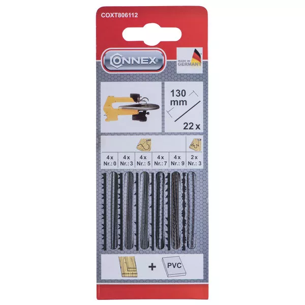 Maschinen-Laubsägebl.,sort., 22 St.