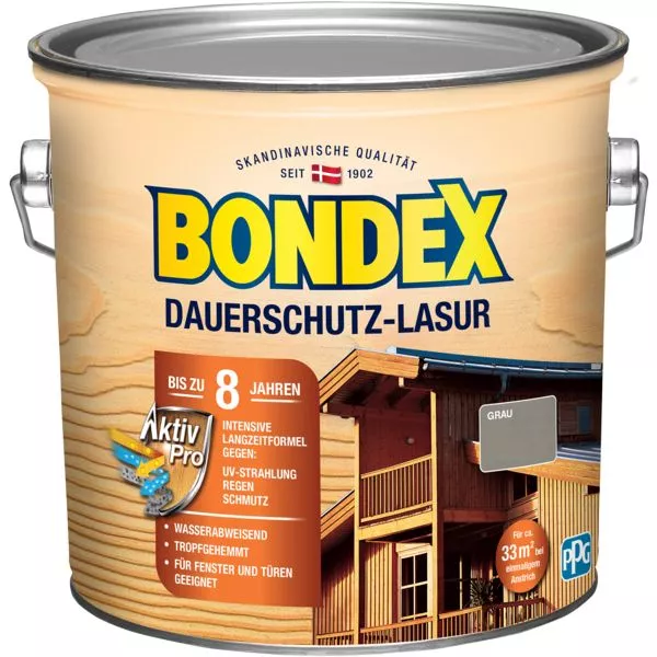 Bondex Dauerschutz Lasur grau 2,5L