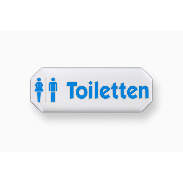 Hinweisschild Toiletten 3D
