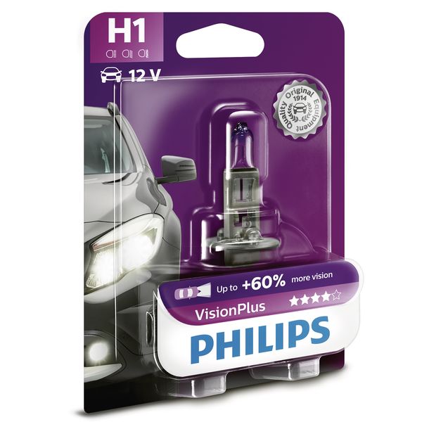PHILIPS H1 12V VisionPlus 1-er Blister