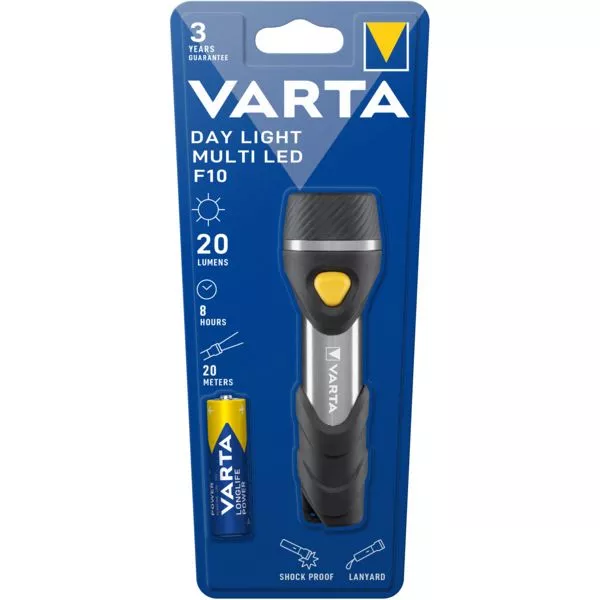 Taschenlampe Day Light Multi LED F10 Varta inkl. Batterie