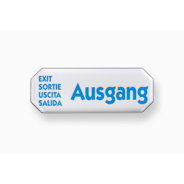 Hinweisschild Ausgang 3D