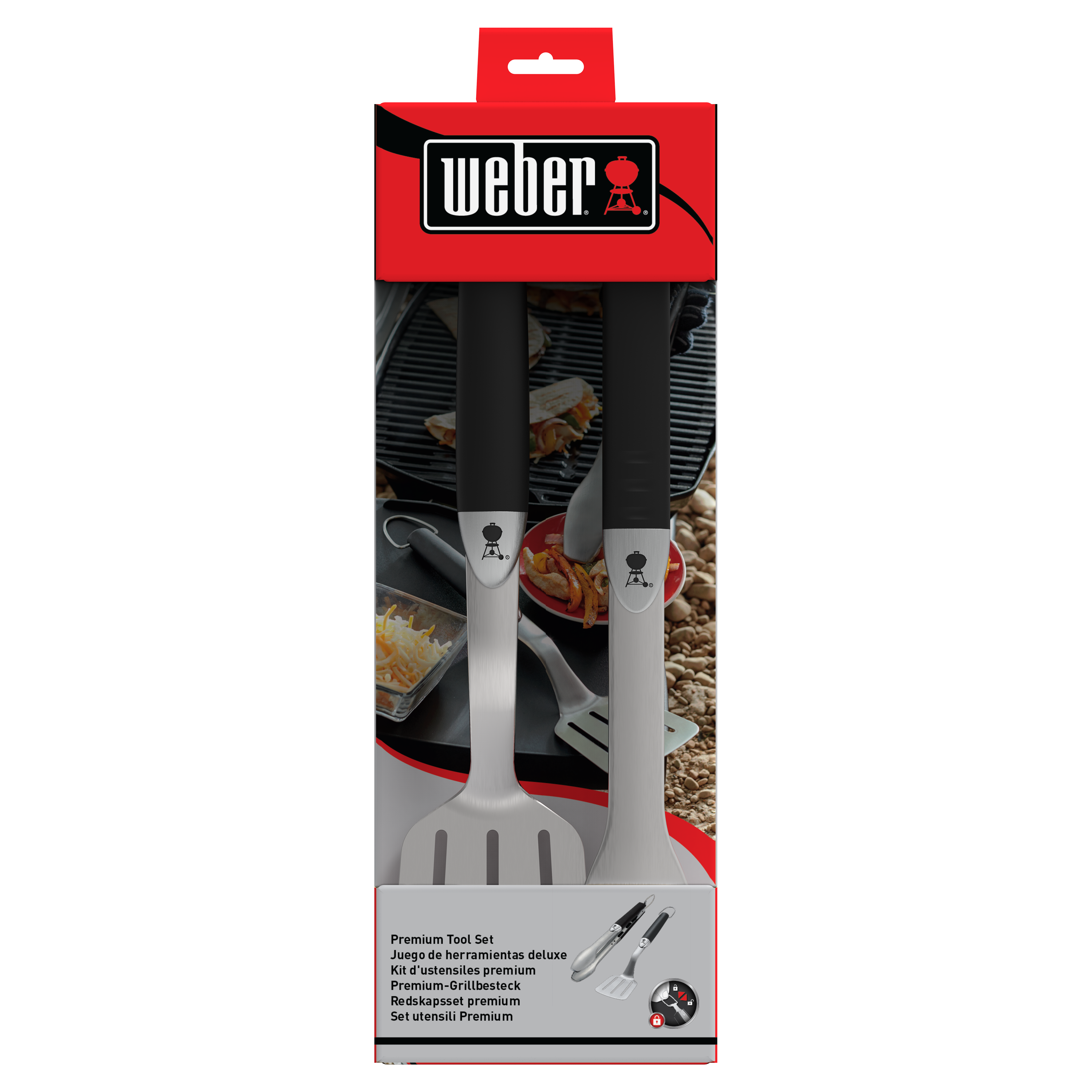 Weber Premium Grillbesteck Grillzange Grillwender