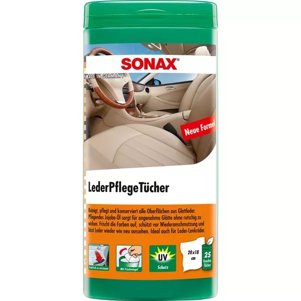 Lederpflegetücherbox Sonax 60 ml