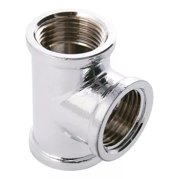 T-Stück ms verchromt 3/4" IG