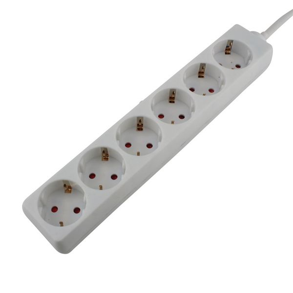 Tischsteckdose 6-fach 1,4m H05VV-F 3G1,5mm²