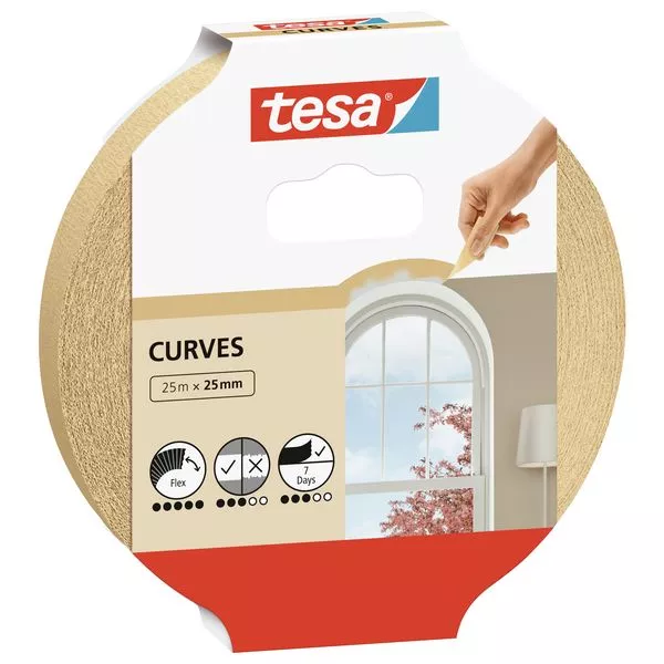 tesa Malerband für Rundungen 25mx25mm