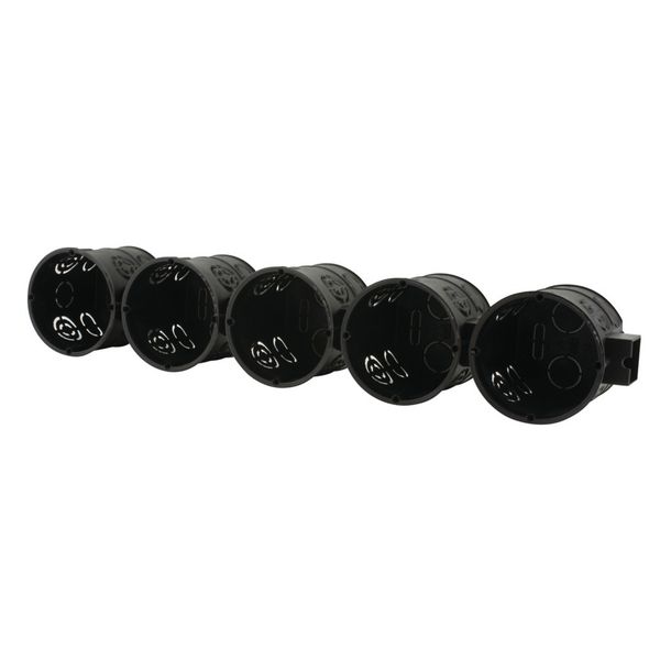 Schalterdose UP 60mm schwarz 25 St-