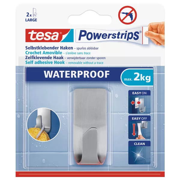 Powerstrips wasserfest Haken Zoom Metall