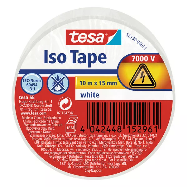 tesa Isolierband weiß 10mx15mm