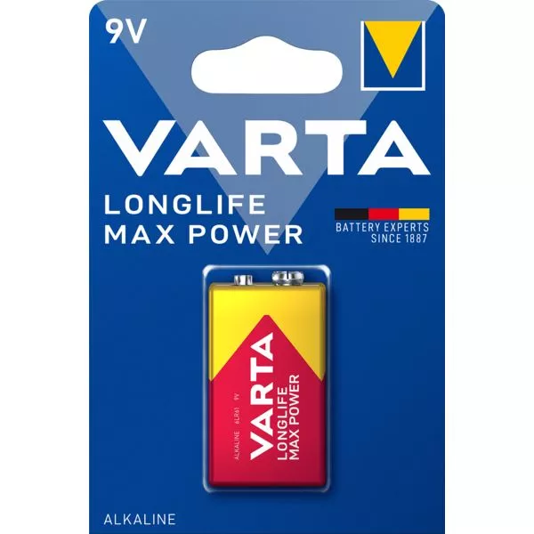 Batterie Longlife Max Power E-Bl. 9V 1er Varta im Blister