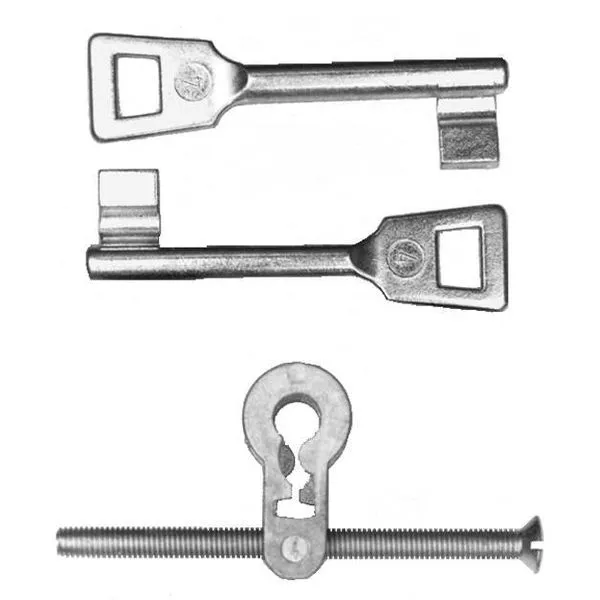 Buntbart-Einsatz mit je 2 Schlüssel