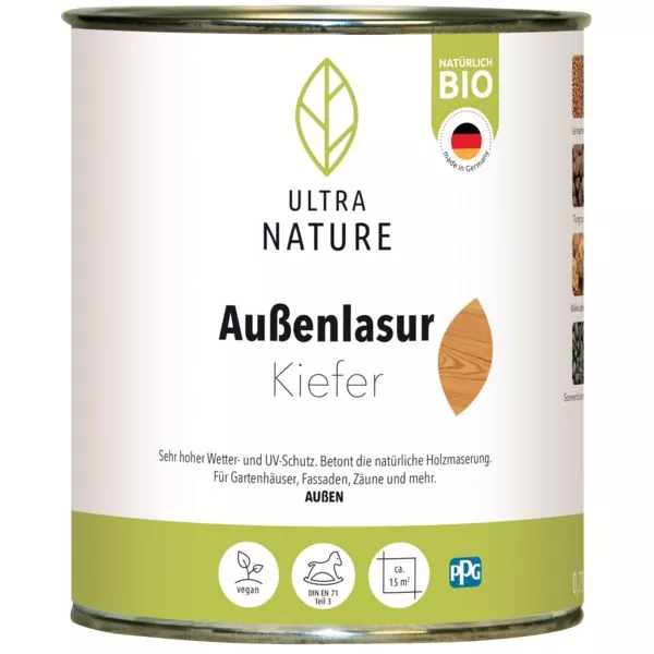 Ultra Nature Außen Lasur Kiefer 0,75L