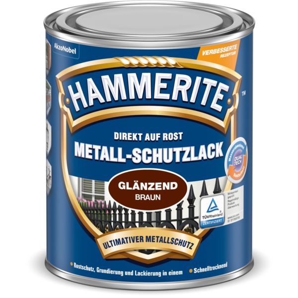 Met.Schutzlack braun glzd. 2,5L Hammerite