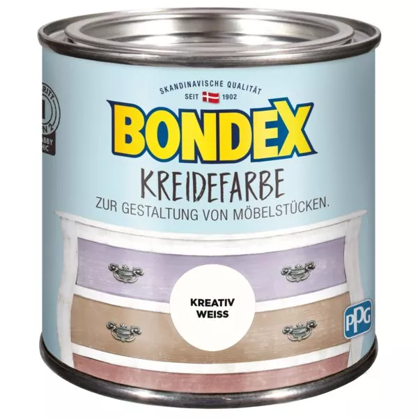Bondex Kreidefarbe kreativ weiß 0,5L