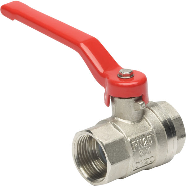 Kugelhahn+Stahlhahn blau 3/4" IG