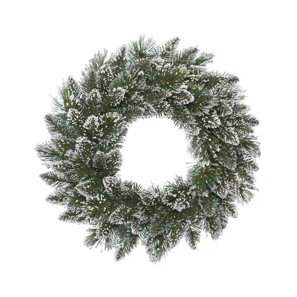 Kranz Finley Pine S Ø50cm grün/weiß Hartnadeln