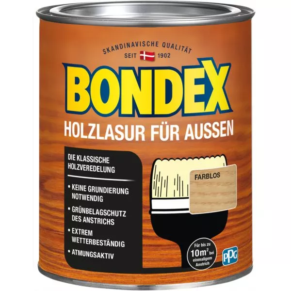 Bondex Holzlasur außen farblos 0,75L