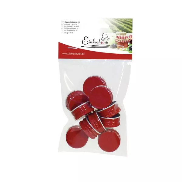 PP-Verschaubung rot 28mm 10St.