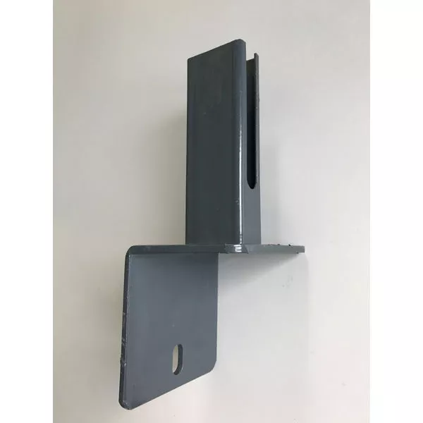 Montagefuß L-Stein für Pfost 60x40 anthr zum Aufdübeln verz. Bpl 100x100mm