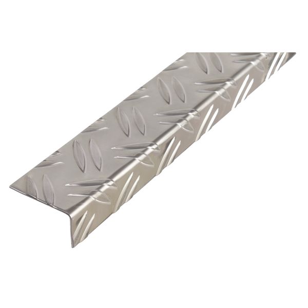 Winkelprofil Alu blank 53,6x29,5x1000 mm Riffel-Prägung