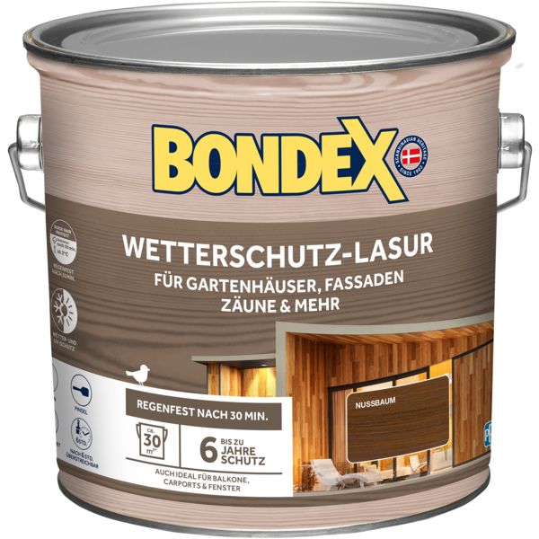 Bondex Wetterschutz Lasur nussbaum 2,5L