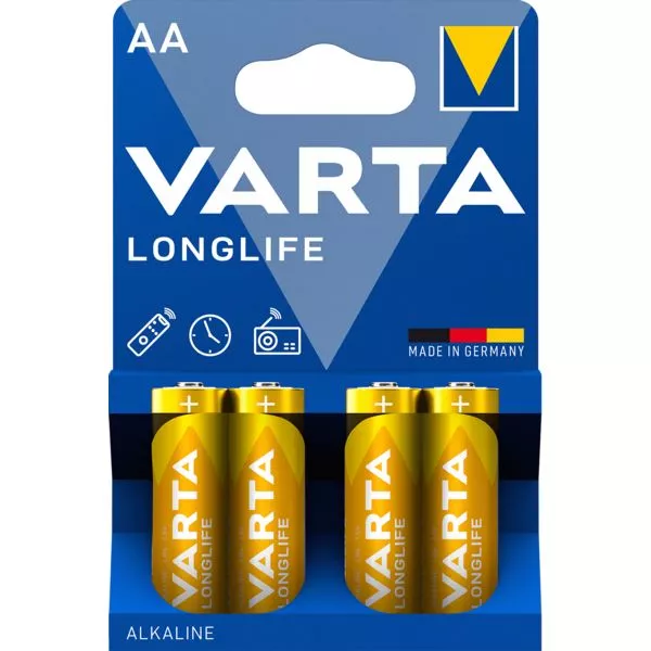 Batterie Longlife AA 4er Varta im Blister